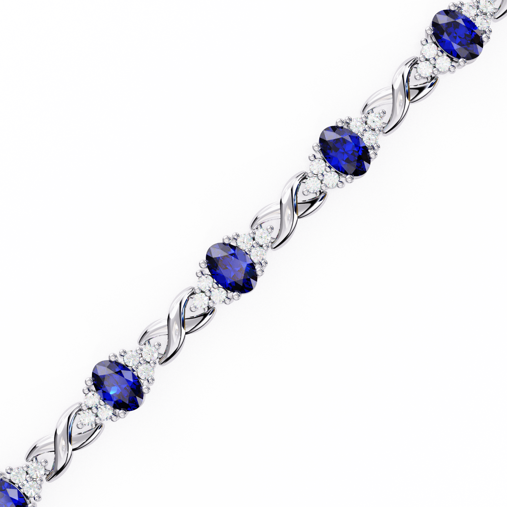 Solitairekart 5.26ct Lab Grown  Diamond Celestial Bloom Bracelet